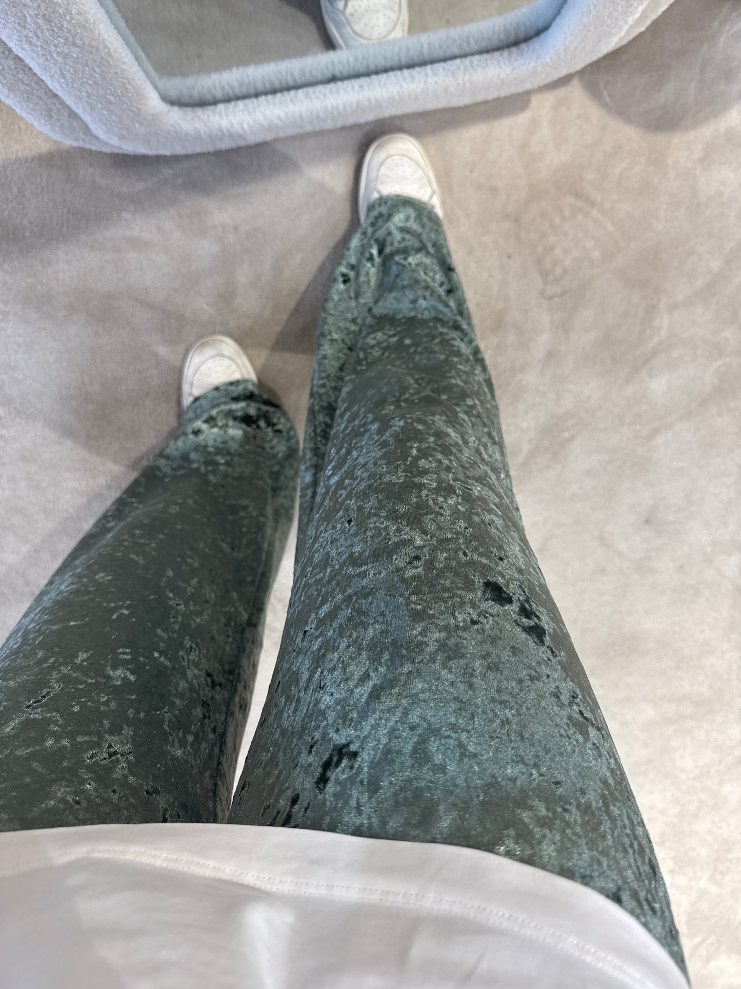 Pantalon velours frappé kaki
