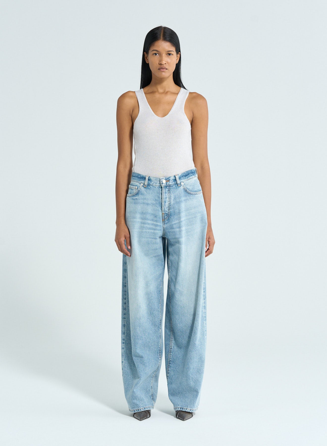 Jean Bethany aqua blue