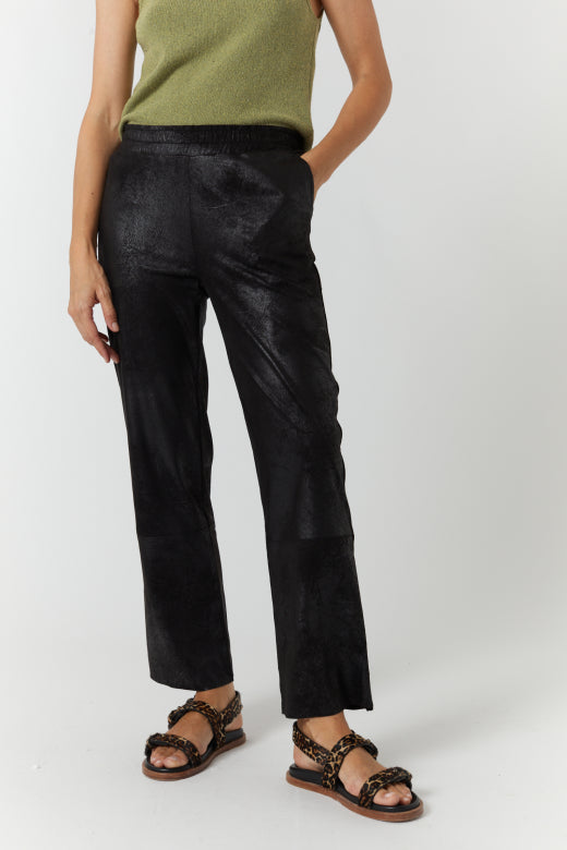 Pantavegan suede noir