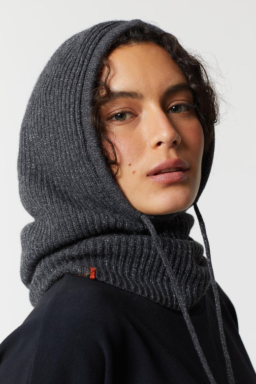 cagoule gris lurex