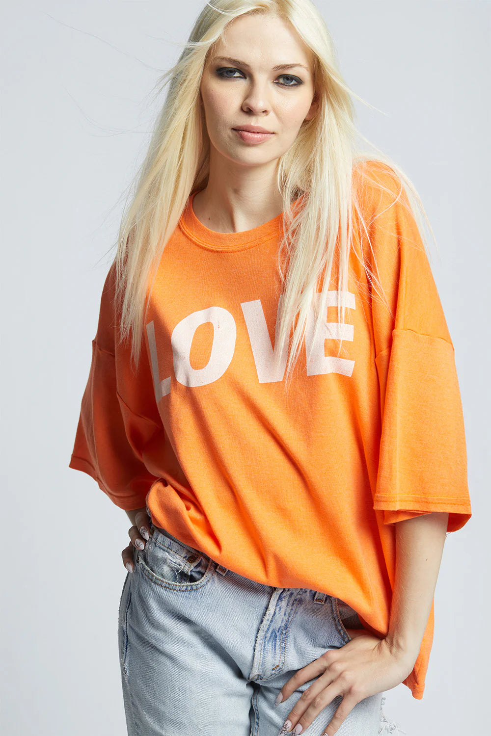 Tee shirt Love Orange