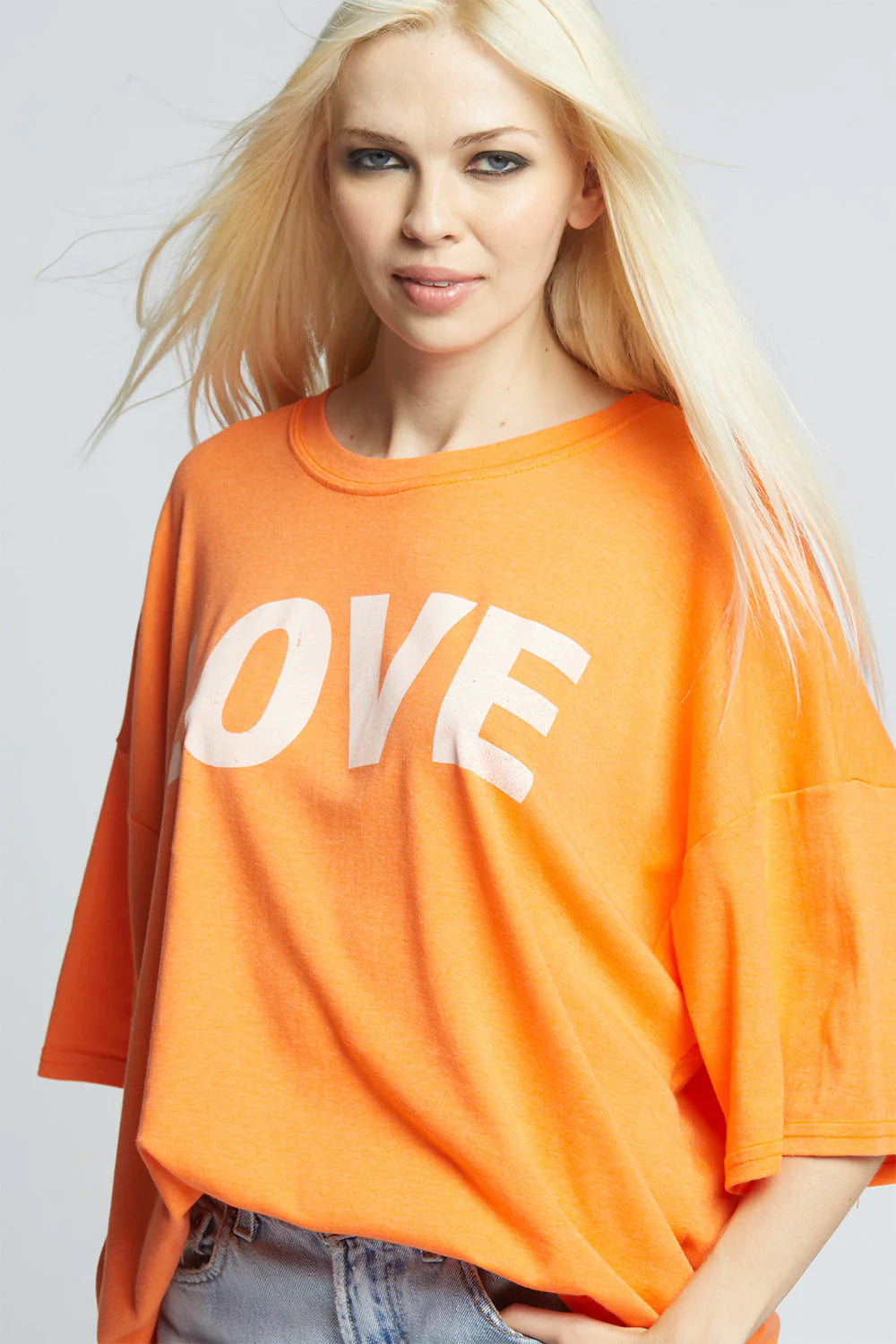 Tee shirt Love Orange