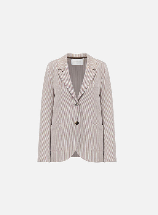 Veste Lily Tabacco&White