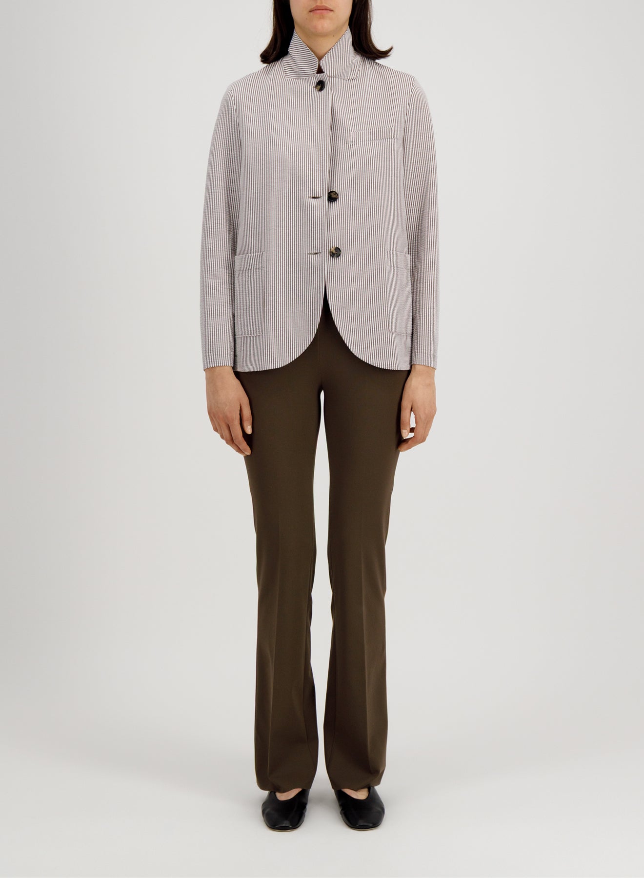 Veste Lily Tabacco&White