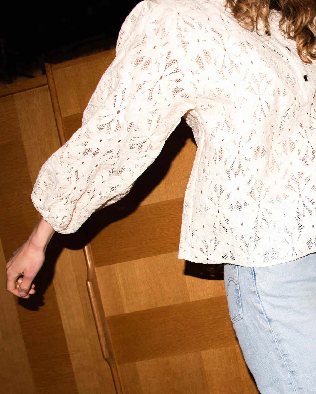 Blouse Fame dentelle marguerite