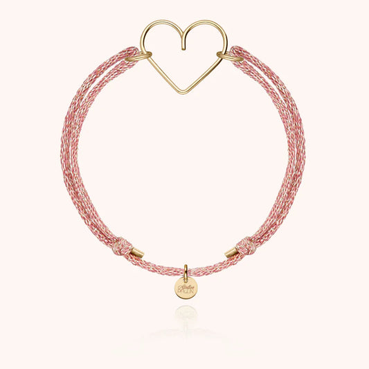 Bracelet cordon lurex bubblegum