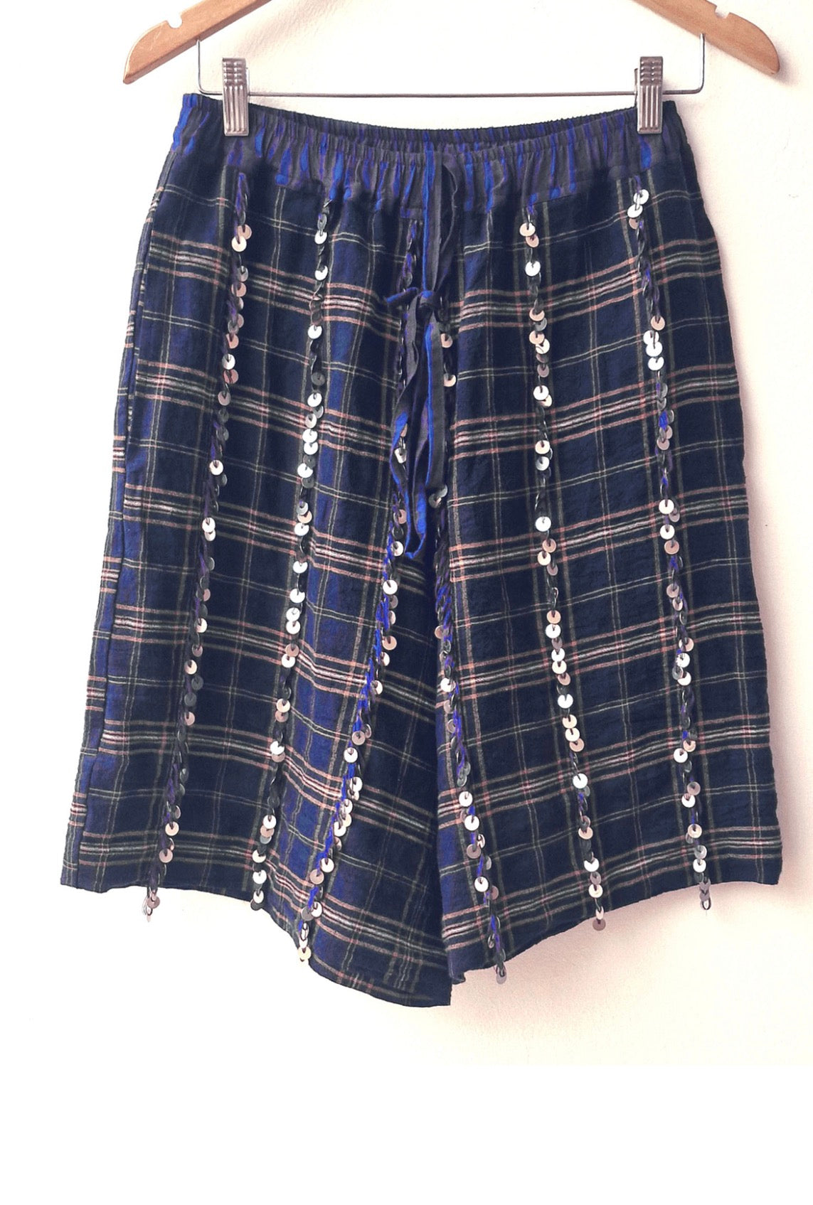 Bermuda sequins bleu