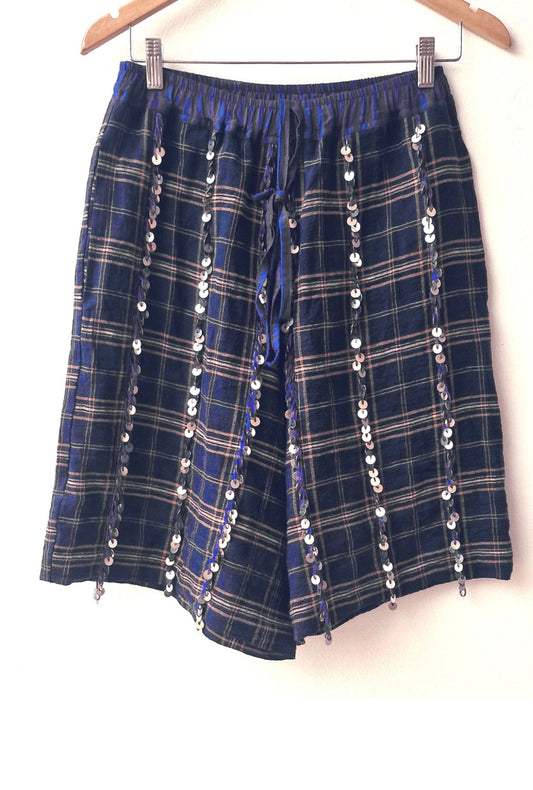 Bermuda sequins bleu