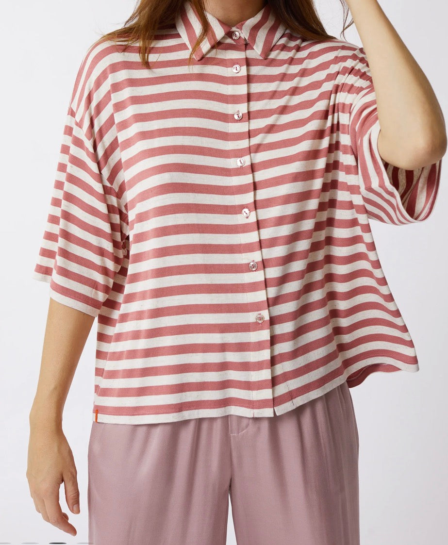 Chemise palma stripe rose