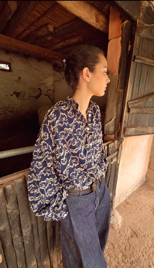 Délice jacquard Navy