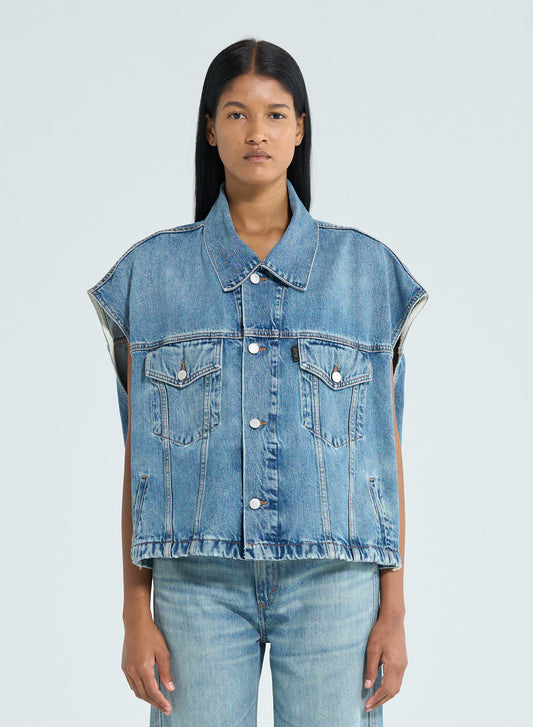 Veste Gail sans manches en jean