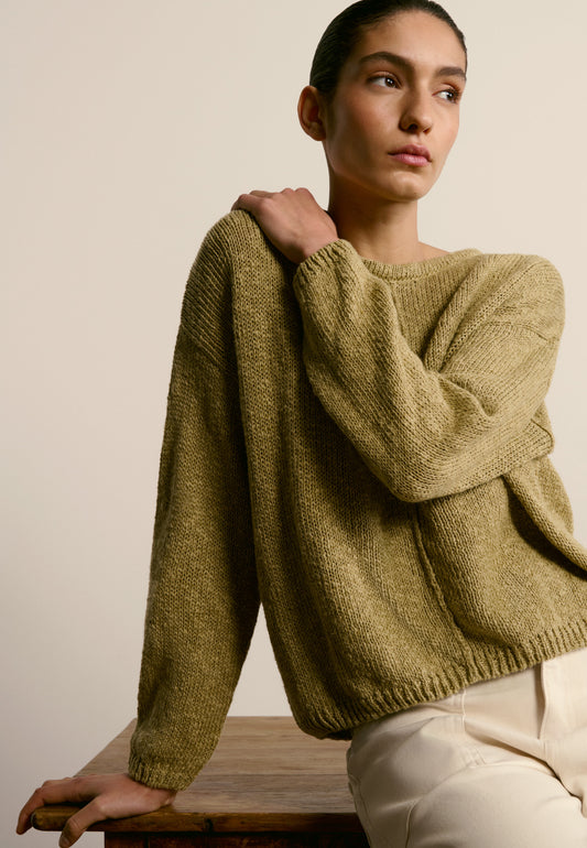 Pull Pomme olive