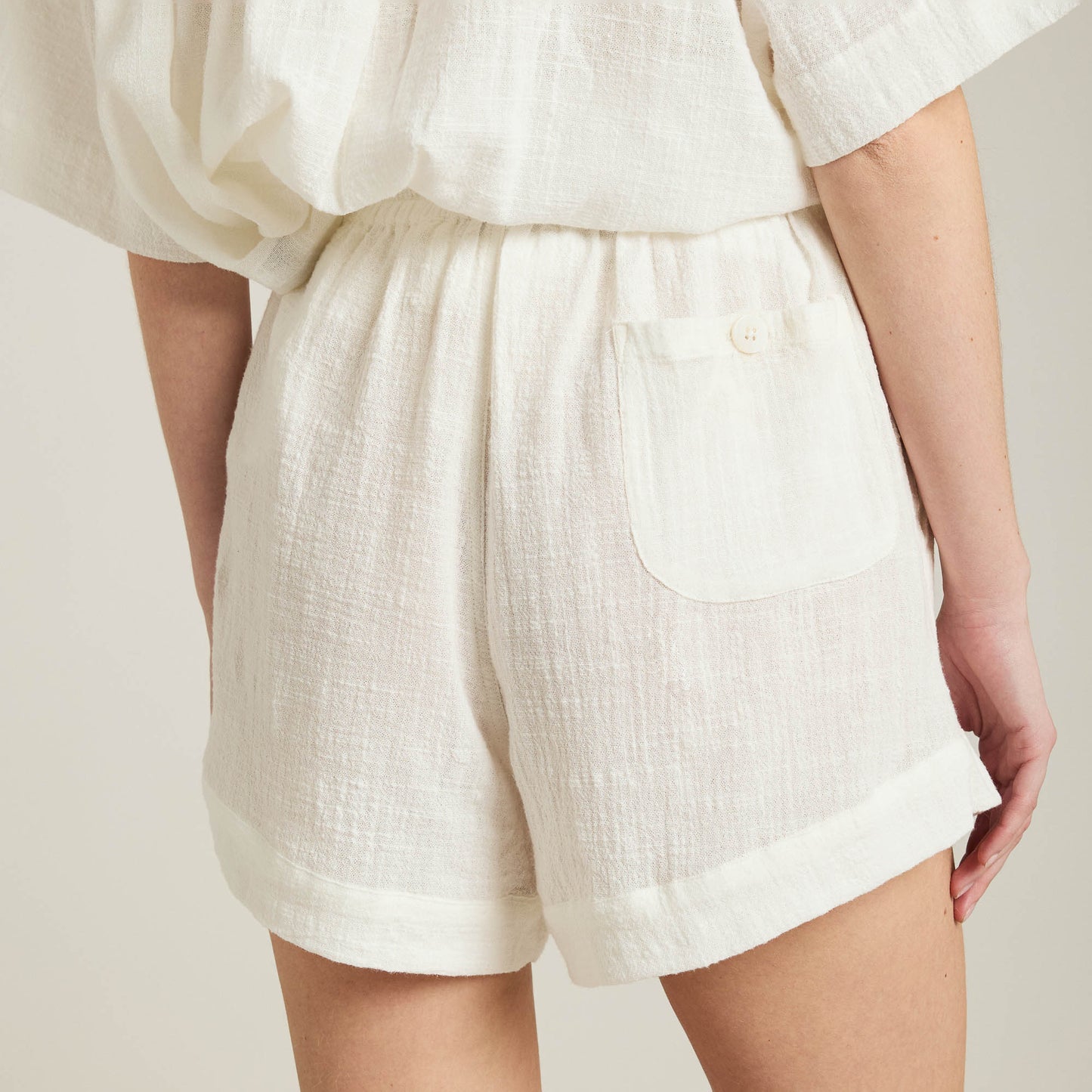 Short Calvi blanc