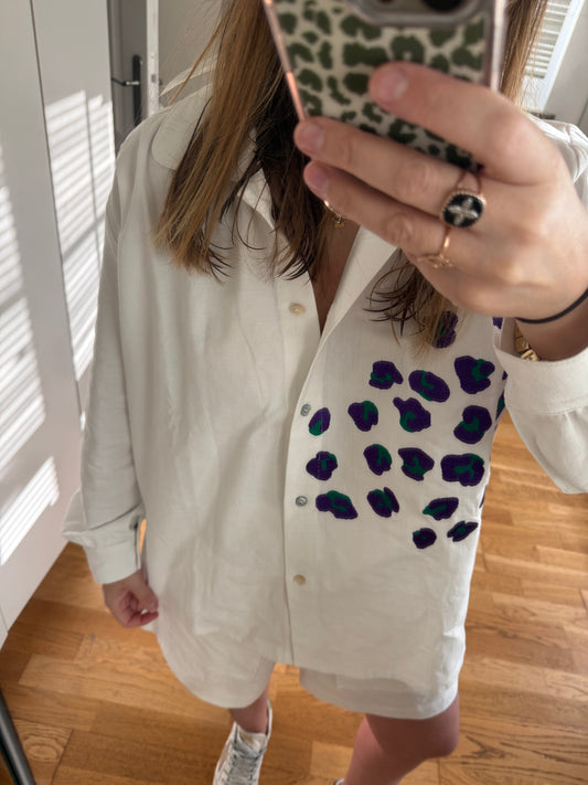 Chemise broderies Léo