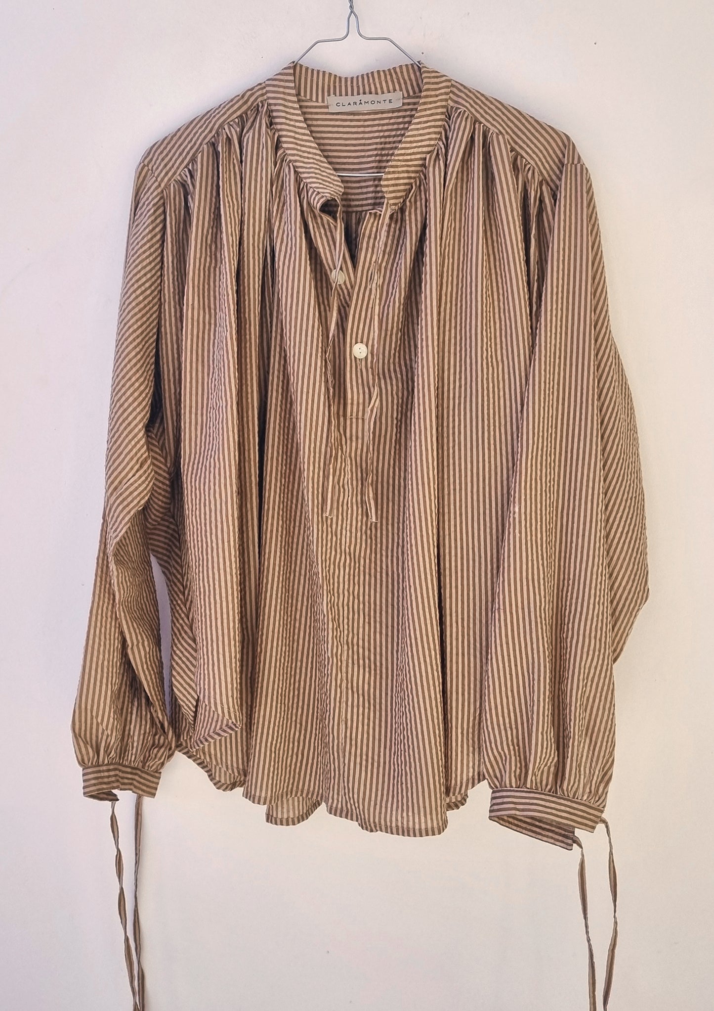 Blouse Claramonte rayures Camel