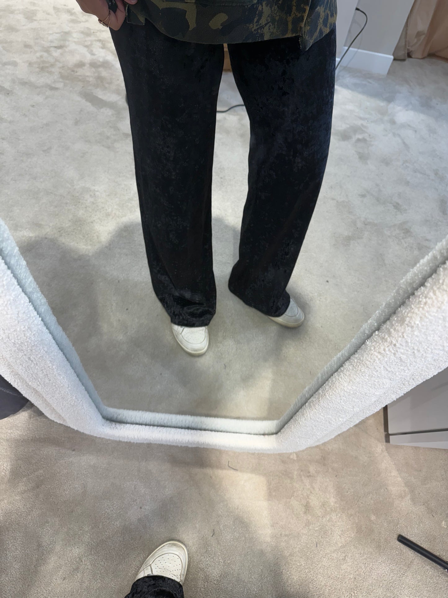 Velours frappé noir