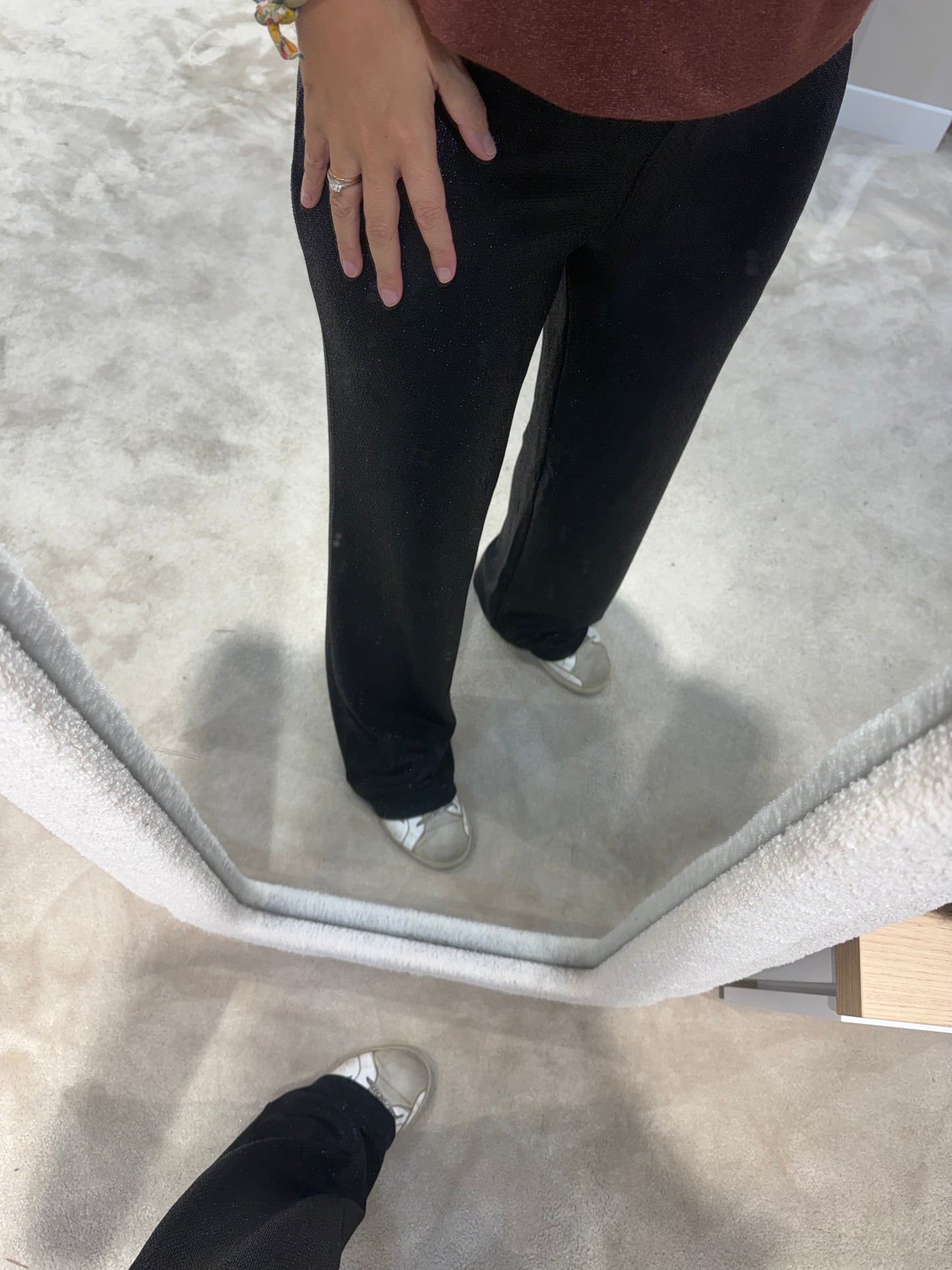 Pantalon paillette noir