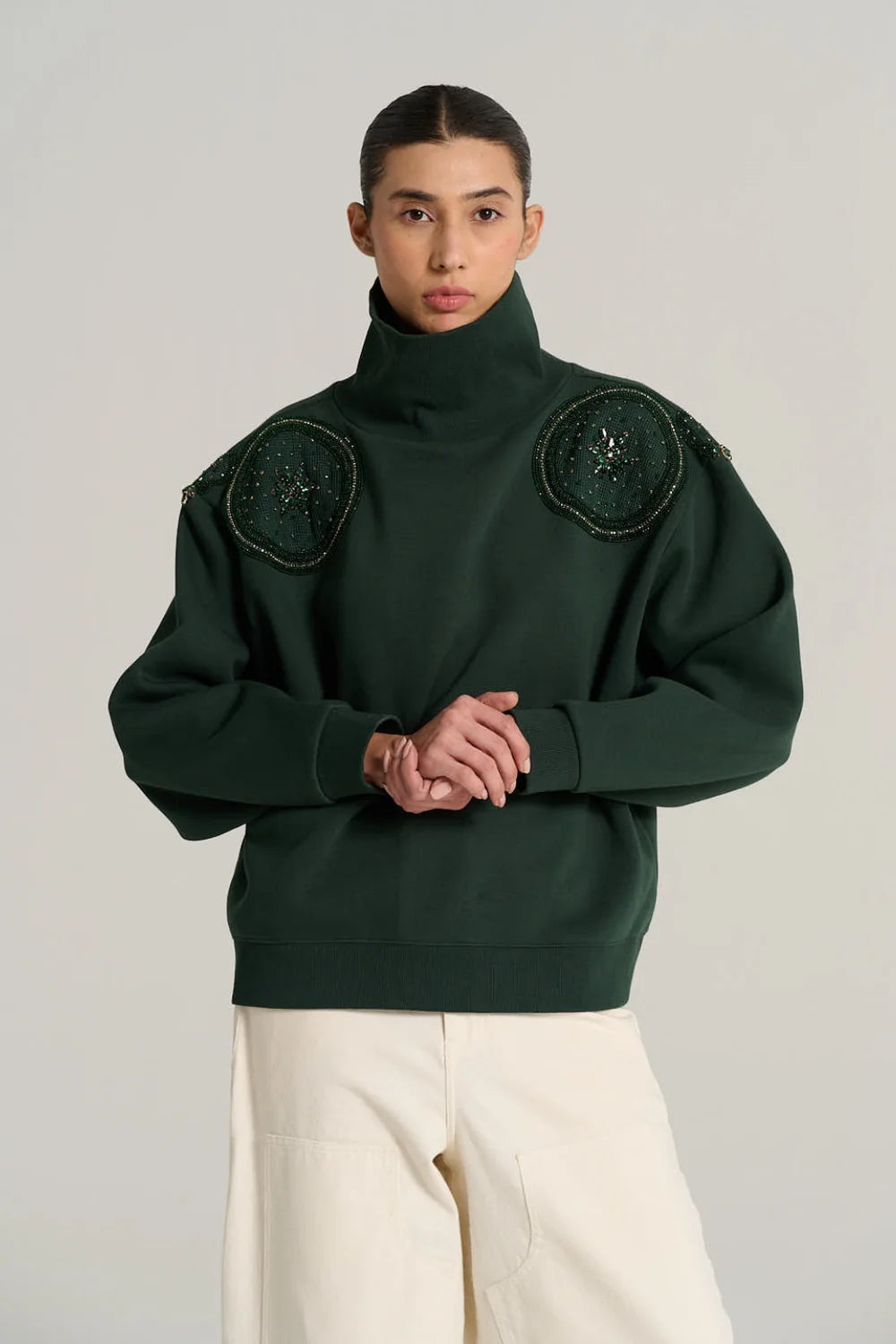 Sweat Jacques vert sapin