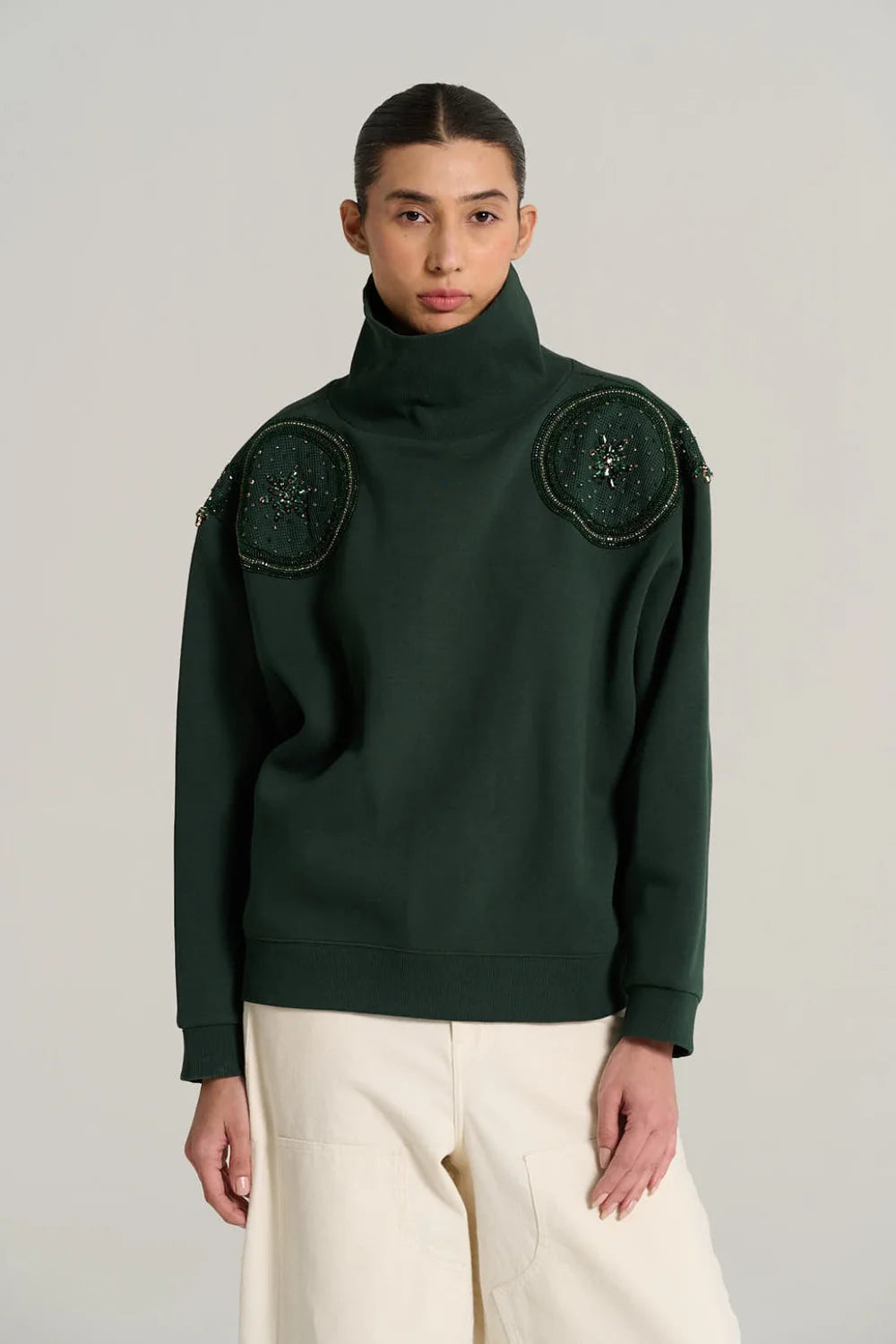 Sweat Jacques vert sapin