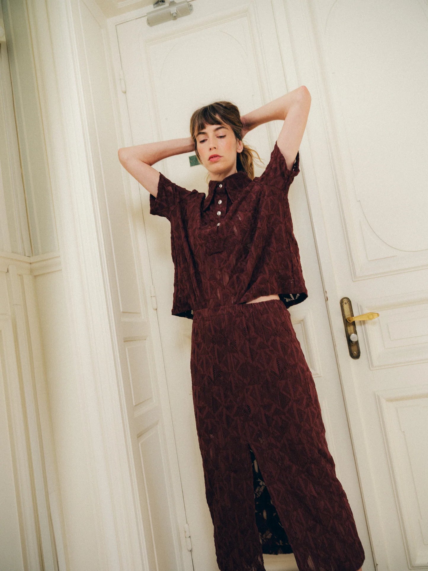 Jupe allure chocolat