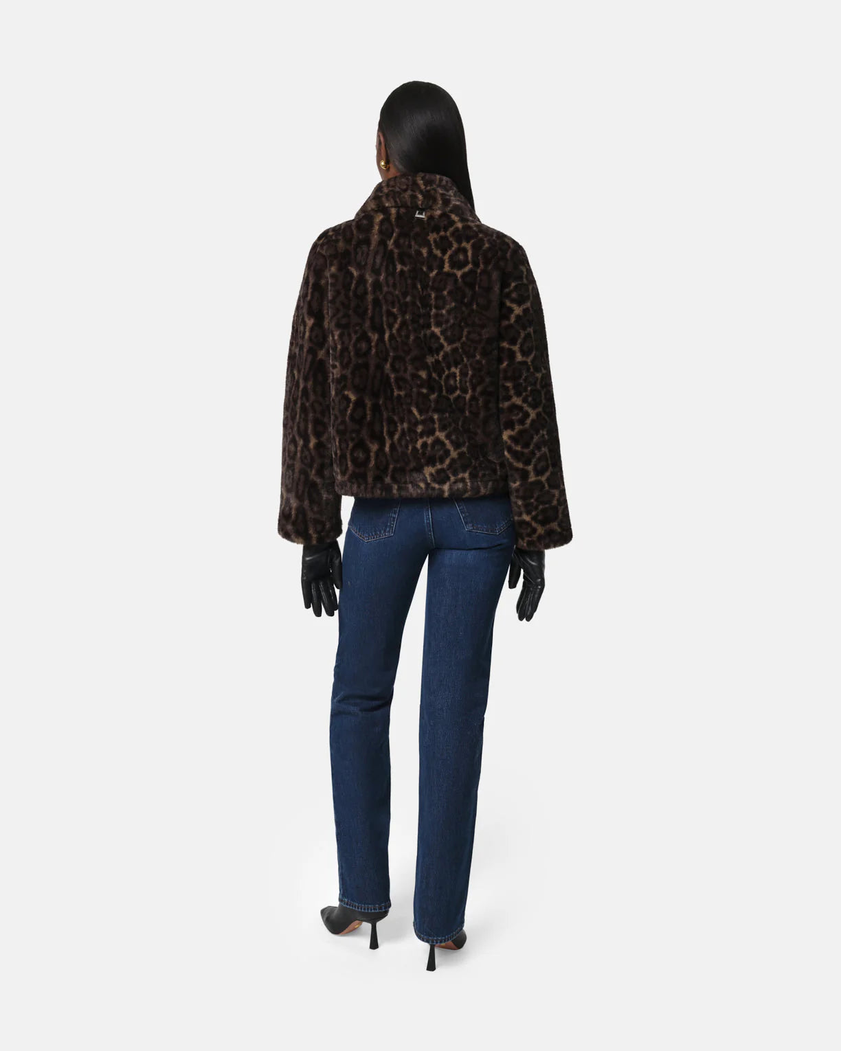 Manteau Elis dark léopard