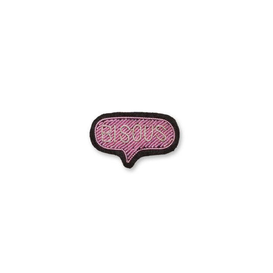 Broche bisou rose