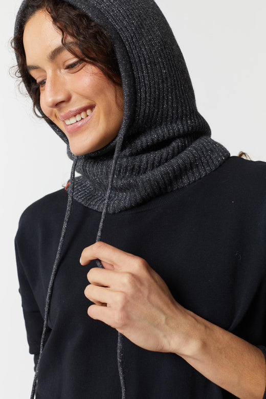 cagoule gris lurex