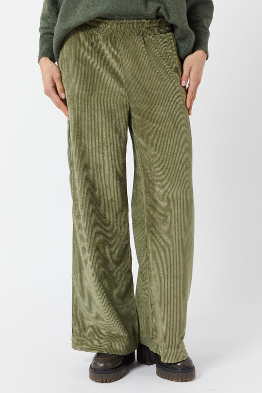Pantalon Vintage velours kaki