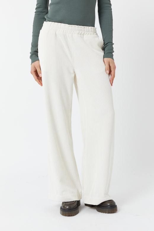 Pantalon Vintage velours crème